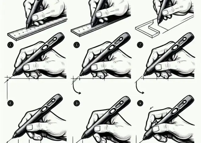 Bagaimana cara membuat tepi lurus tanpa penggaris dengan pena 3D?