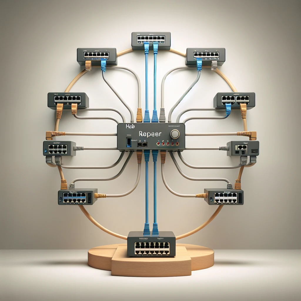 Apa perbedaan antara hub dan repeater?